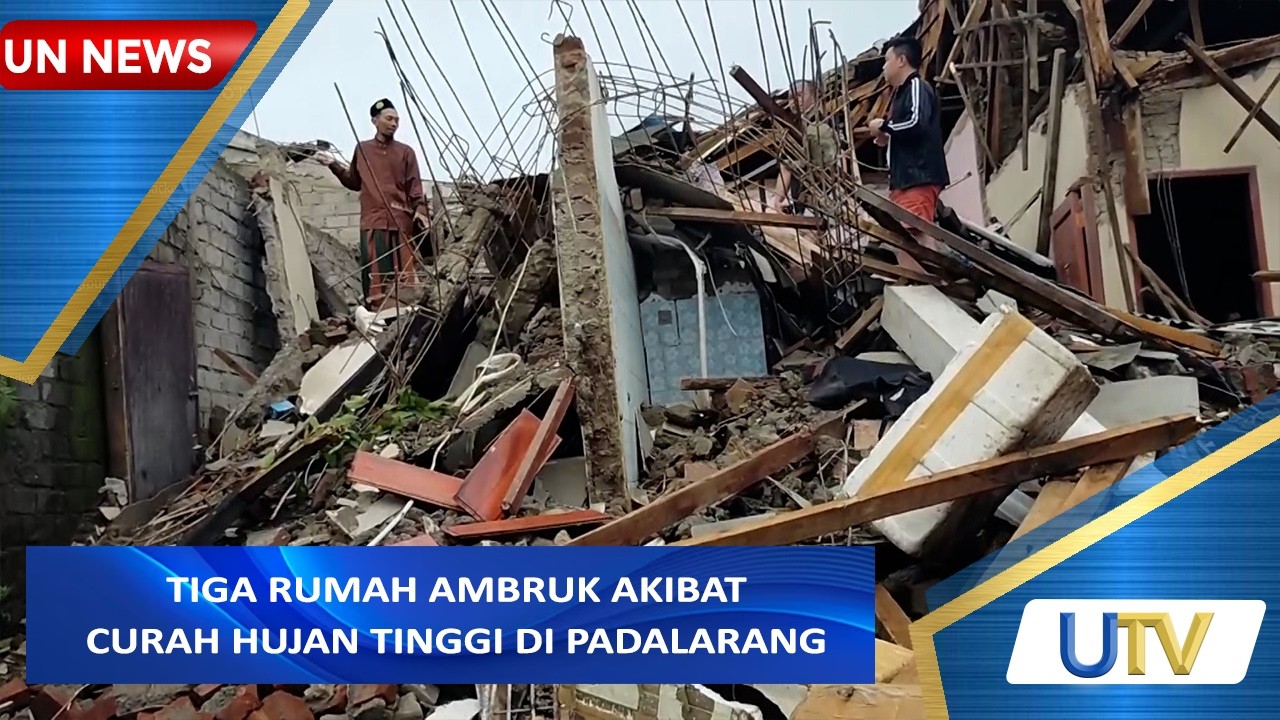 Tiga Rumah Ambruk Akibat Curah Hujan Tinggi Di Padalarang | UN News | UTV