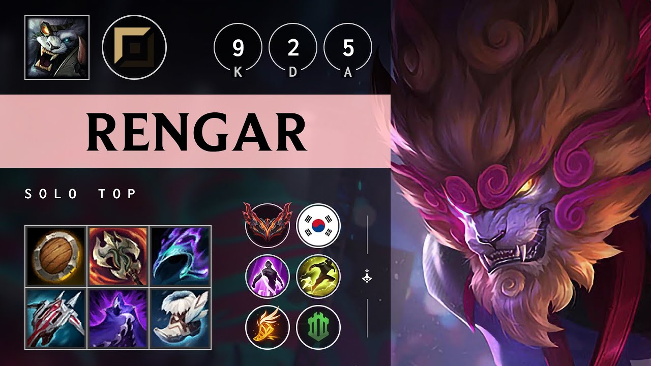 Rengar Top vs Pantheon - KR Grandmaster Patch 25.12