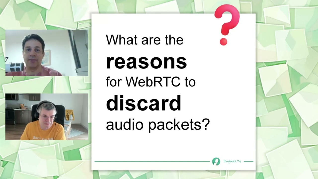 What are the reasons for WebRTC to discard audio packets?