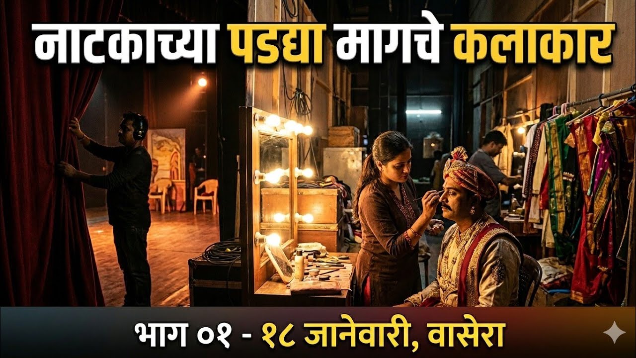नाटकाच्या पडद्या मागचे कलाकार १८ जानेवारी वासेरा भाग 01#viralvideo #zaddipatti 