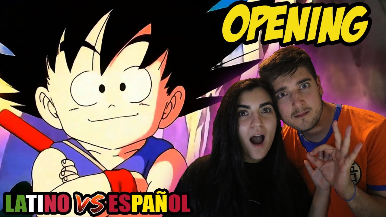 ESPAÑOLES REACCIONAN A DRAGON BALL LATINO VS ESPAÑOL |💥OPENING DRAGON BALL💥🐲DOBLAJE LATINO🐲
