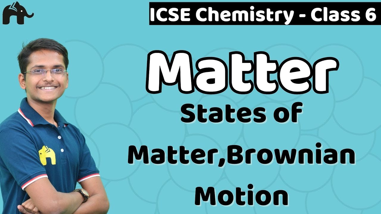Matter Class 6 ICSE Chemistry | Selina Chapter 3|States of Matter, Brownian Motion