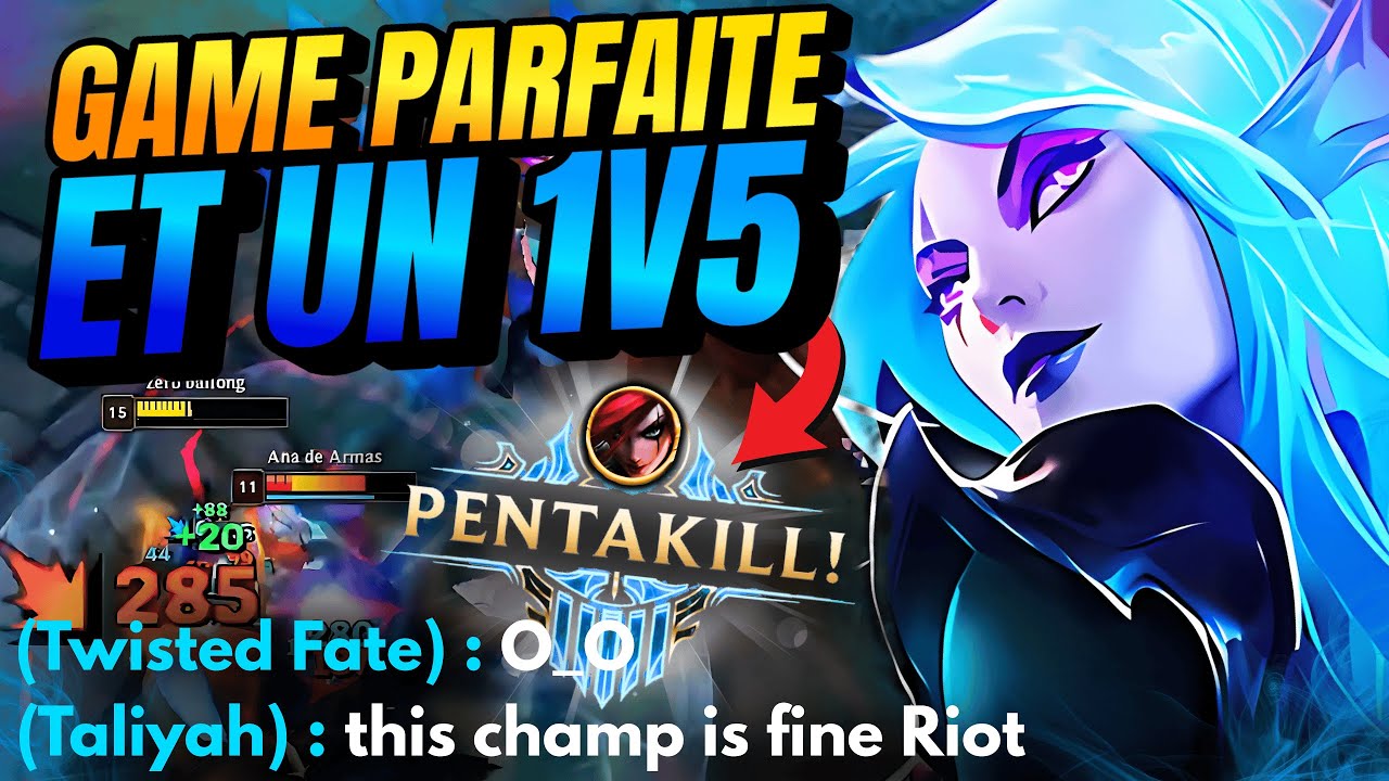 JE FAIS UNE GAME PARFAITE + MON PLUS BEAU 1V5 PENTAKILL EN CHALLENGER ? - Soloq Challenger Kat vs TF