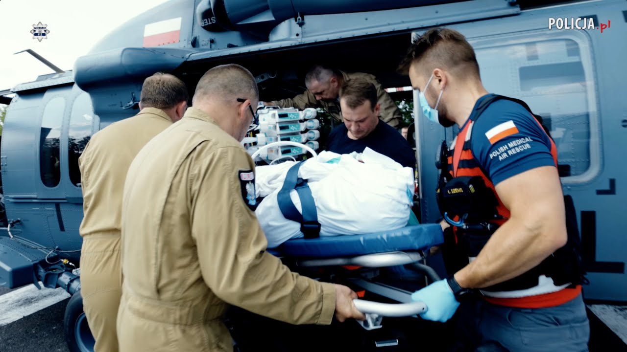 Czarny Jastrząb poleciał na ratunek @PolskaPolicja