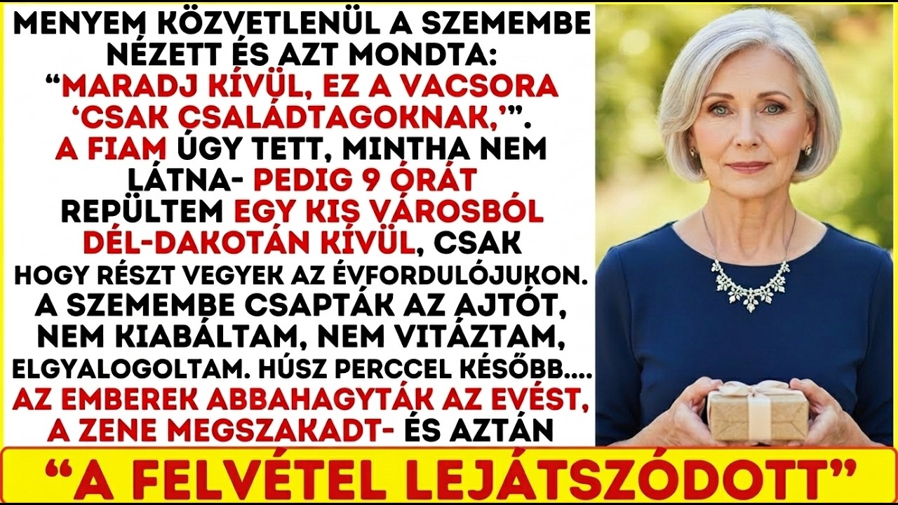 A menyem azt mondta: „Nem vagy család” az évfordulójukon. Aztán elindult a videó.