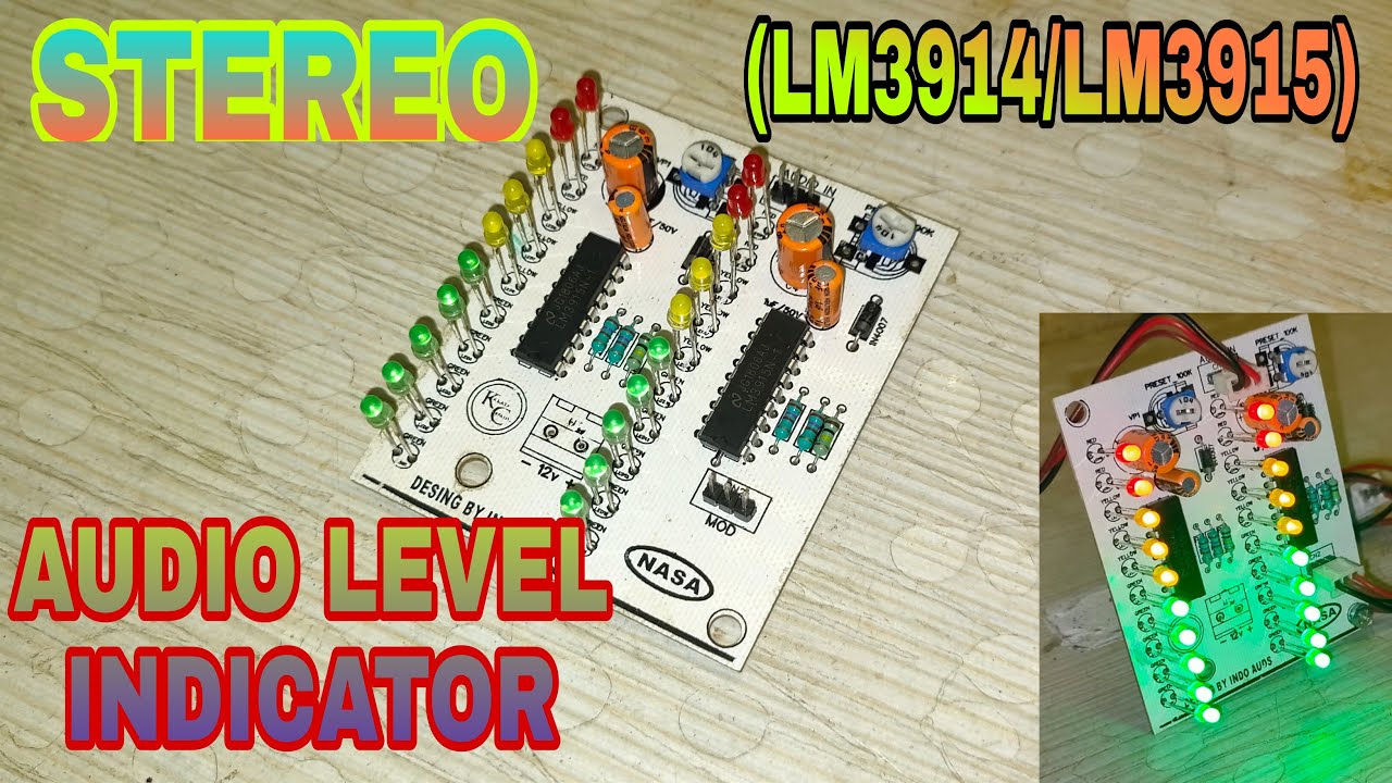 STEREO AUDIO LEVEL INDICATOR (LM3914/LM3915 IC) || PART-3