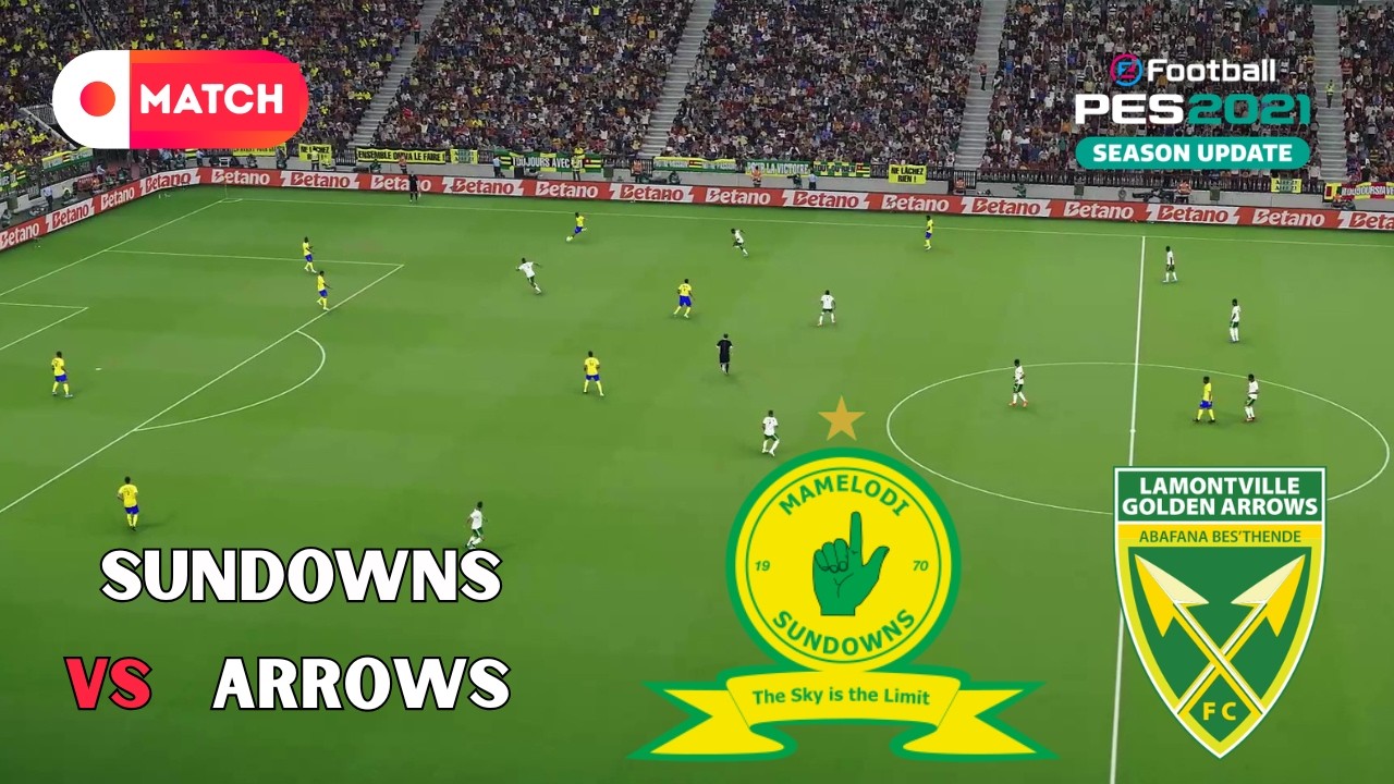 Mamelodi Sundowns vs Golden Arrows | MTN8 Cup 2026 Match Simulation | eFootball PES 2021 Gameplay