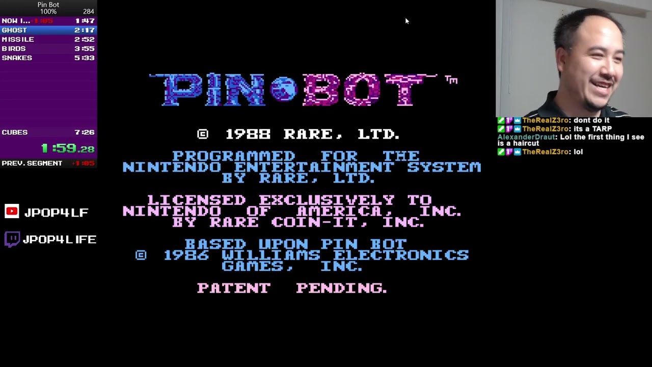 Speedruns - Pin-Bot 100% Full VOD (09/??/23)