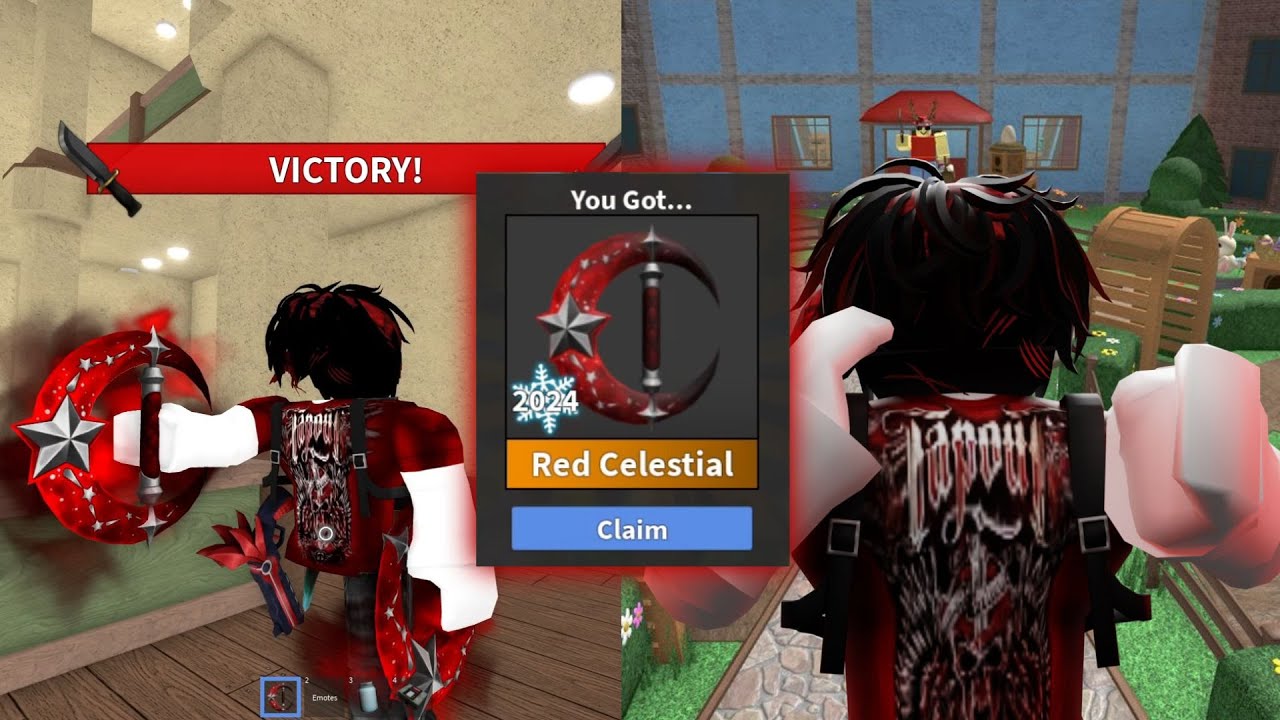 MM2 RED CELESTIAL MONTAGE (mm2 trophy) Gameplay + showcase