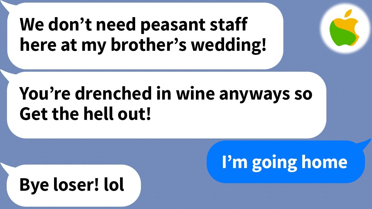 【Apple】 My fiancé's little sister poured wine on me at the wedding without knowing who I was