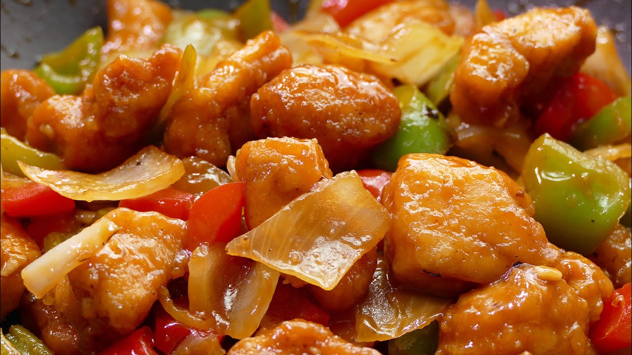 POLLO AGRIDULCE ESTILO CHINO ¡Prepara de un manera facil comida china en tu casa!