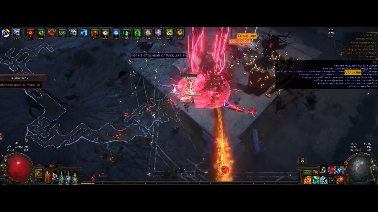 POE 3.25 Necro Settlers Event League - Testing Tumbling Wealth