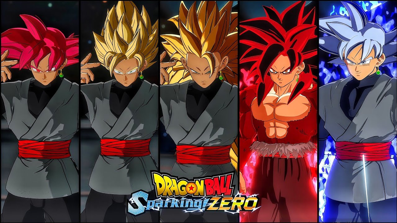 Dragon Ball Sparking Zero: New Goku Black All Forms & Ultimates