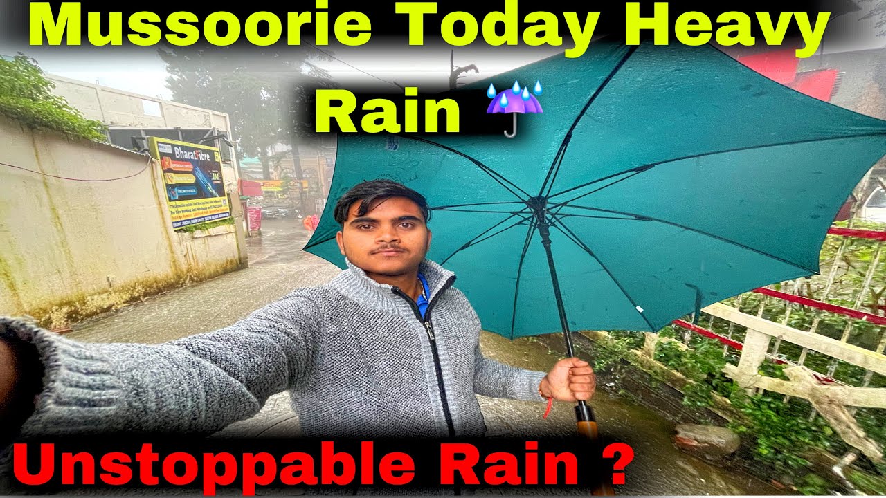 Mussoorie Today Heavy Rain | Mussoorie Weather Today | Mussoorie Today Vlogs 