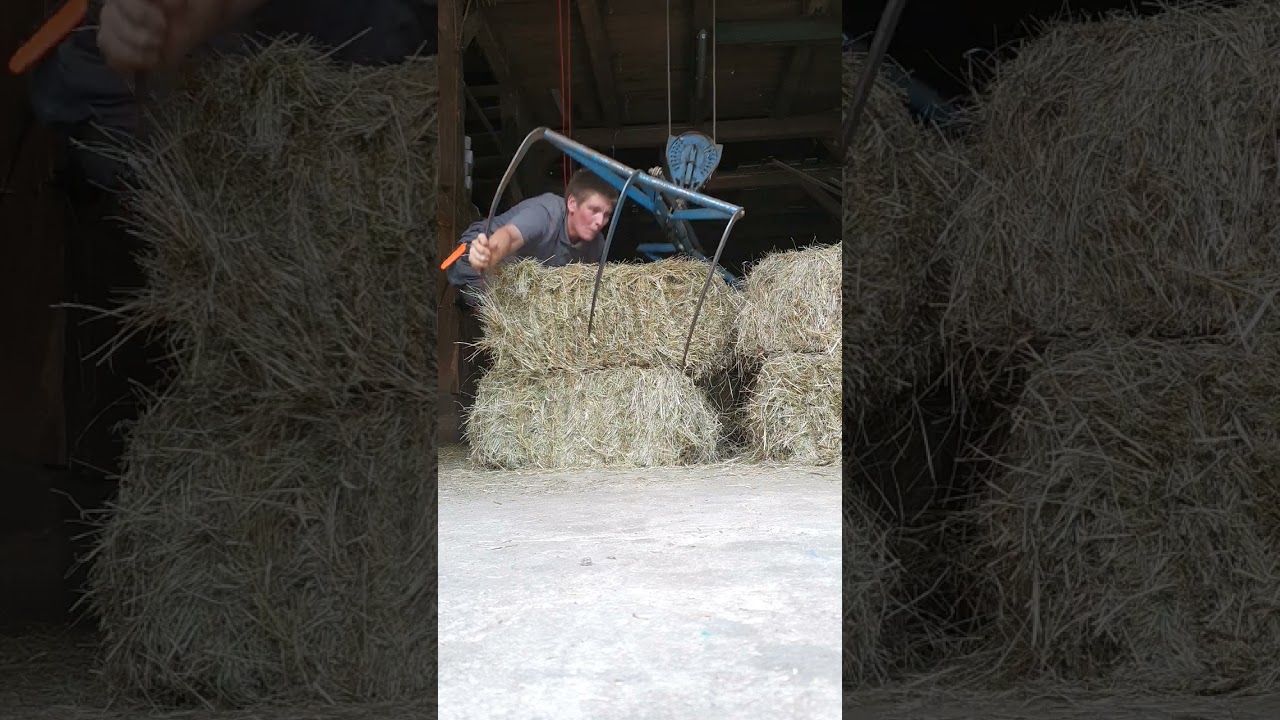 Weilbach Heugreifer im Einsatz. Arbeit nach Gehör😉