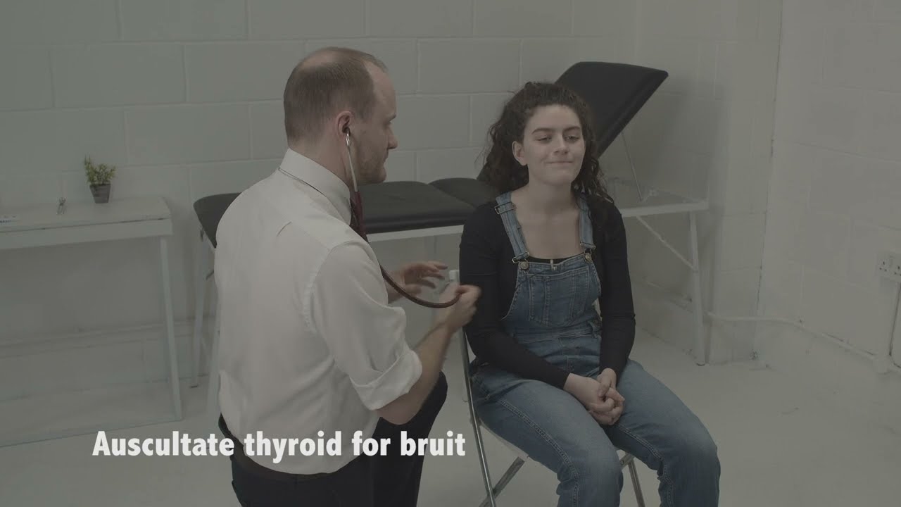 How to examine the thyroid