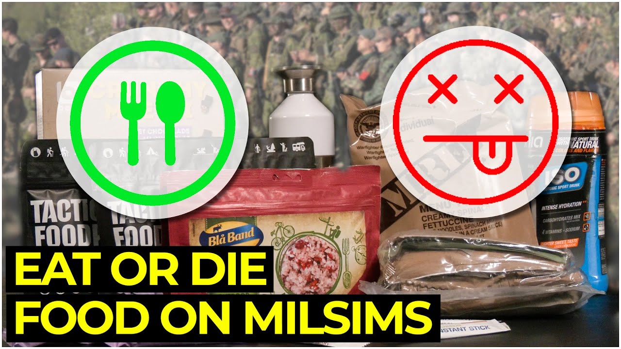Eat or DIE! Food you need for a 4 day Airsoft game - Milsim Sweden