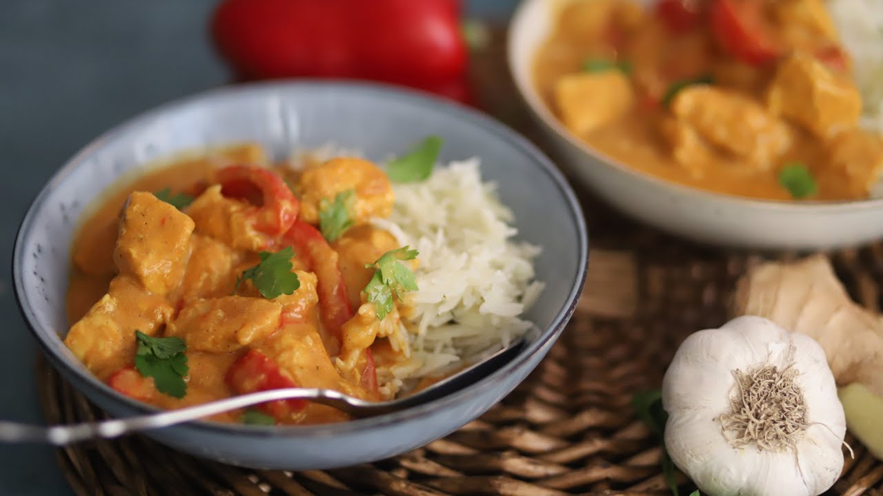 دجاج الكاري التايلندي - وصفة دجاج شهية بنصف ساعة .. Thai style chicken curry