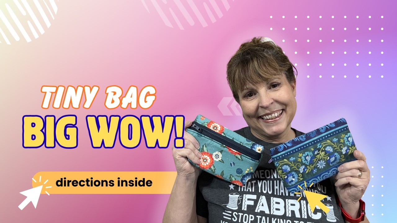 Tiny Bag, BIG WOW! | Make a Pint-Sized Zipper Pouch using ByAnnie Pattern