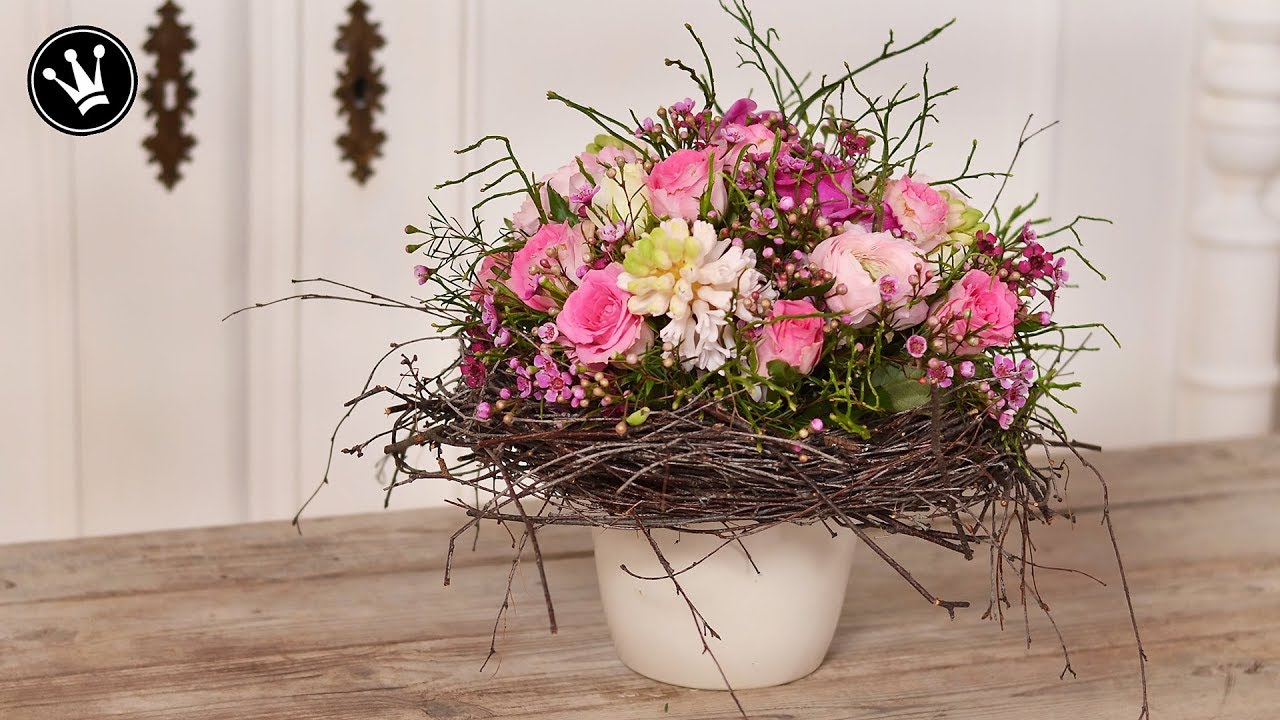 DIY - Frühlingsdeko | Valentinstag Geschenk | Strauß wie vom Floristen ganz einfach selber machen |
