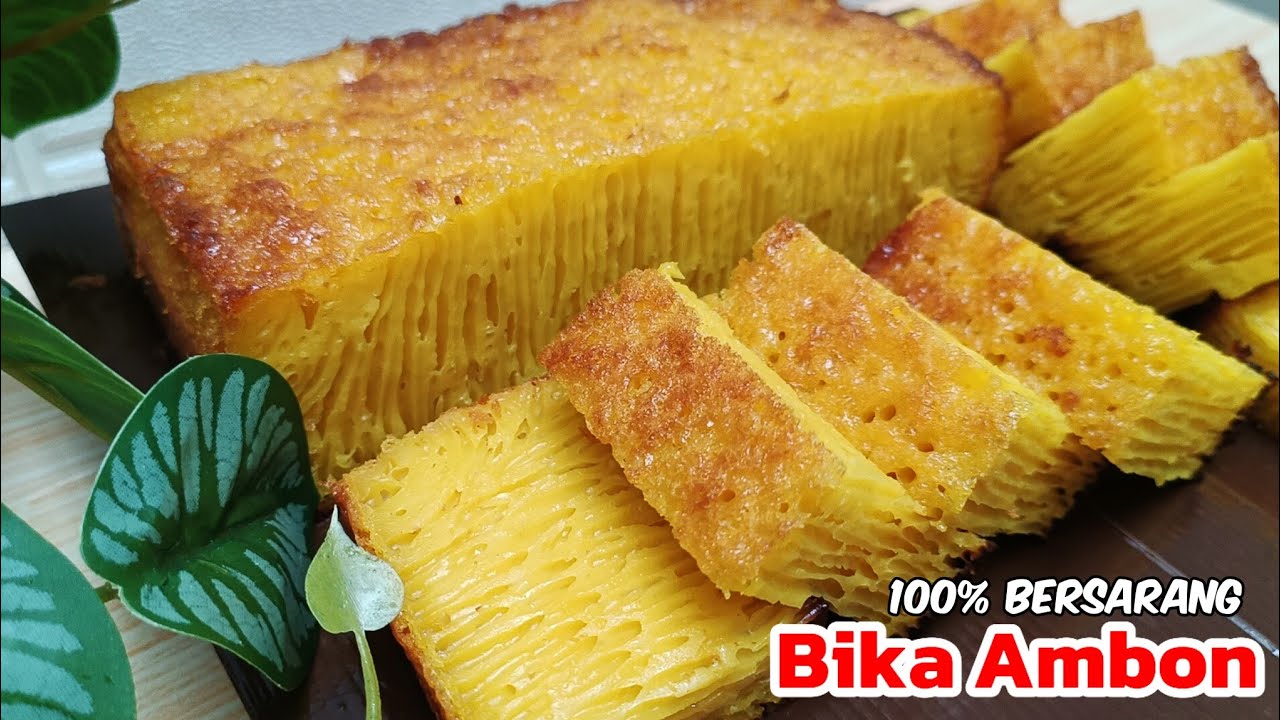 LAGI RAME ‼️BEGINI CARA MUDAH BIKIN BIKA AMBON YG ENAK LEMBUT 100% BERSARANG FULL