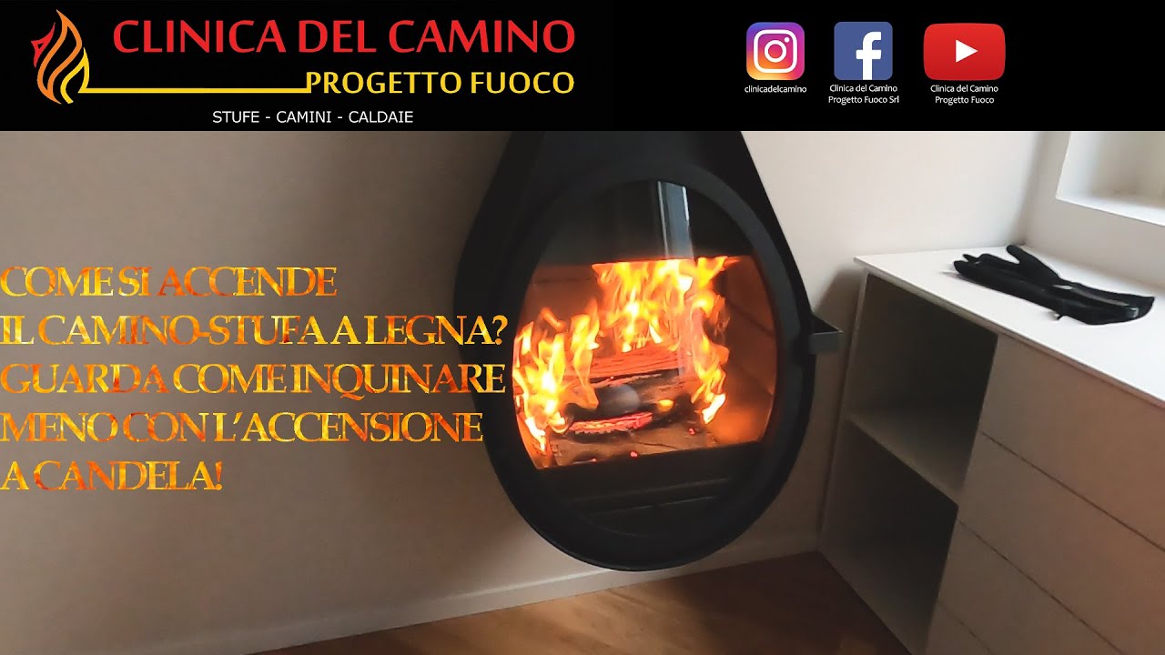 COME SI ACCENDE IL CAMINO O STUFA A LEGNA CON FUOCO DALL'ALTO? CORRETTA ACCENSIONE DEL FUOCO!