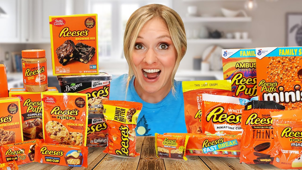 I BOUGHT EVERY REESE'S PRODUCT FROM WALMART AND ATE THEM ALL | Walmart Haul 2023