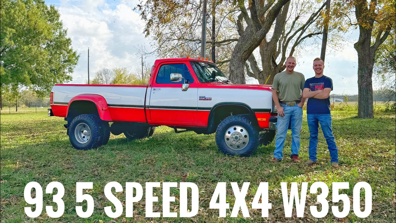 1993 5-Speed 4x4 Single Cab DUALLY First Gen Cummins walk around!