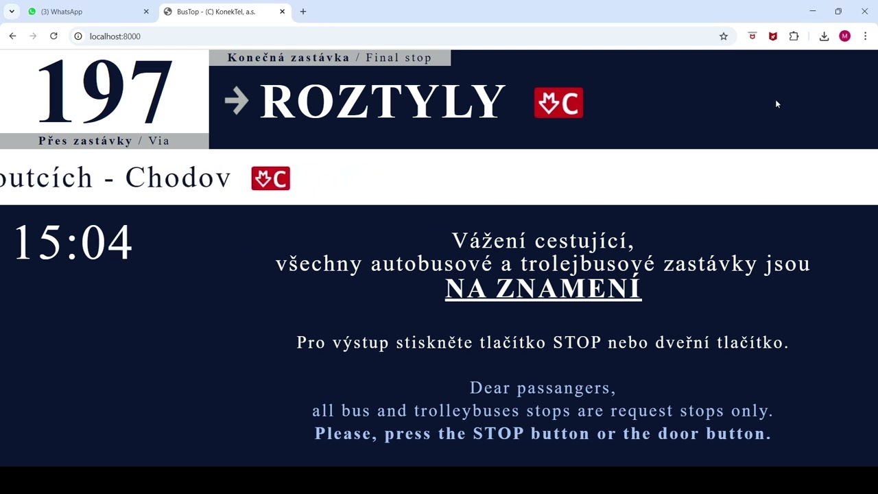 Mypol linka 197 směr Roztyly