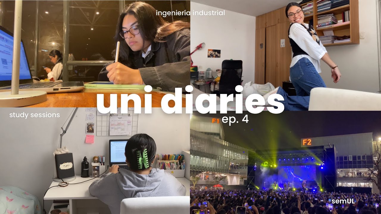 uni diaries | ep. 4 ☕️: clases, sesiones de estudio, tomando apuntes, semana universitaria :)