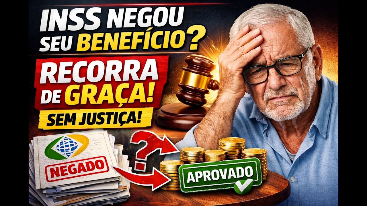 🚨 Teve pedido negado pelo INSS? Você pode recorrer de graça! 🚨