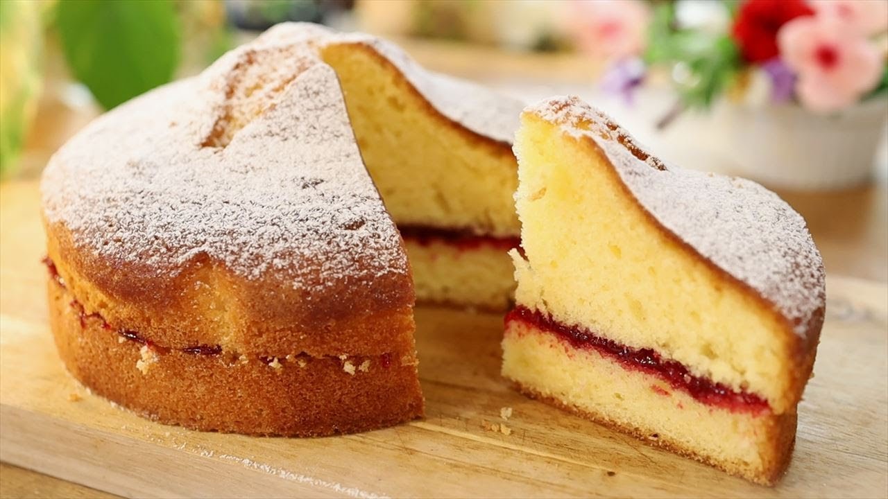ビクトリアケーキの作り方・レシピ【ジャムをサンドしたふんわりパウンドケーキ】 How to make Victoria cake｜Coris cooking