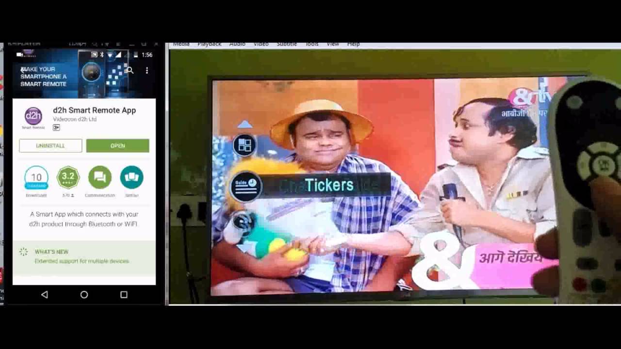 Как подключить смартфон к приставке Videocon d2h