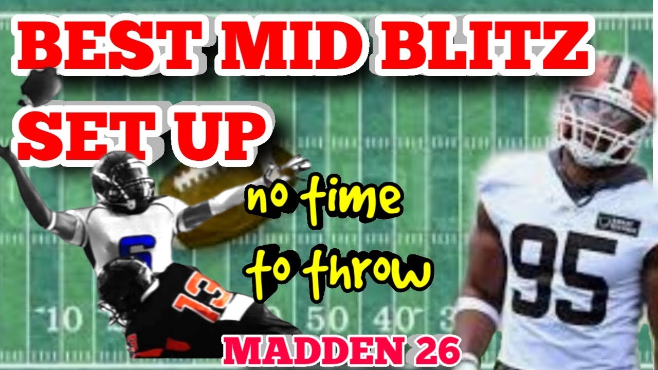 THE ABSOLUTE  BEST BLITZ IN MADDEN 26! NO TIME TO THROW ON THIS MID BLITZ SET UP! 🔥🔥🔥