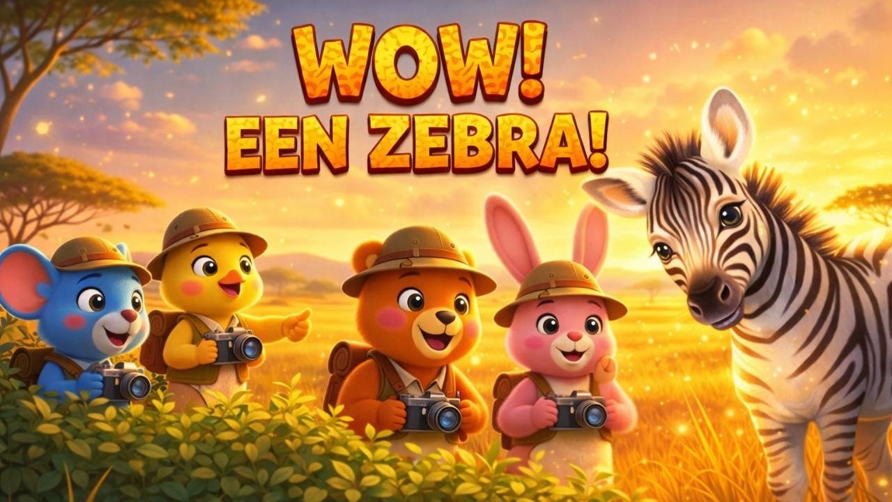 Welo & Friends Leren over de Zebra 🦓 | Savanne Dieren + Zebra Drum Liedje | Aflevering 3