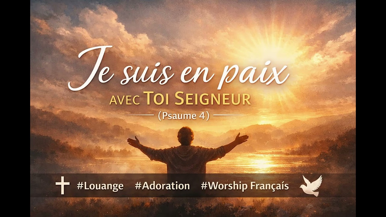 Je suis en paix avec Toi Seigneur | #Louange #Adoration #WorshipFrancais|#Psaume4 #Priere #Paix #Foi