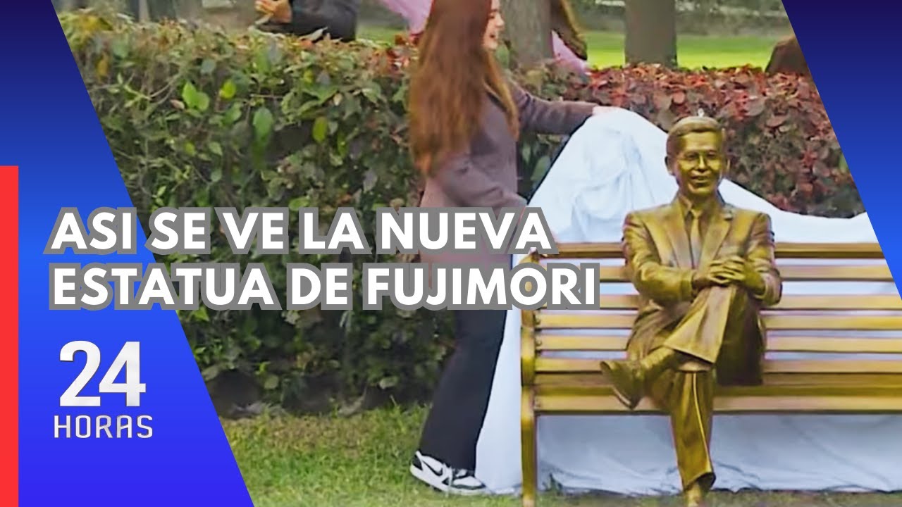 Inauguran estatua de Alberto Fujimori en Campo Fe de Huachipa en aniversario de su fallecimiento