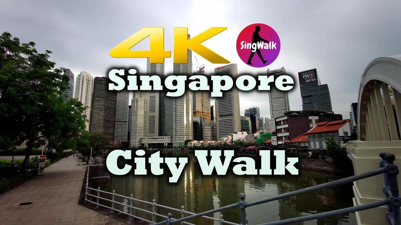 City Walk - Hill St Coleman St North Bridge Rd during Circuit Breaker [Singapore] 4K Fimi Palm