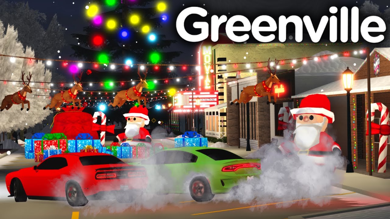 Christmas Town SPECIAL ROLEPLAY in Greenville! (CUSTOM PRESENTS, Drifting Competition, & NEW Town)