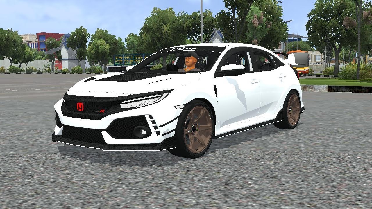 Mod Bussid Honda Civic Type-R Varis Driving Around From Aceh To Bukittinggi Bus Simulator Indonesia 