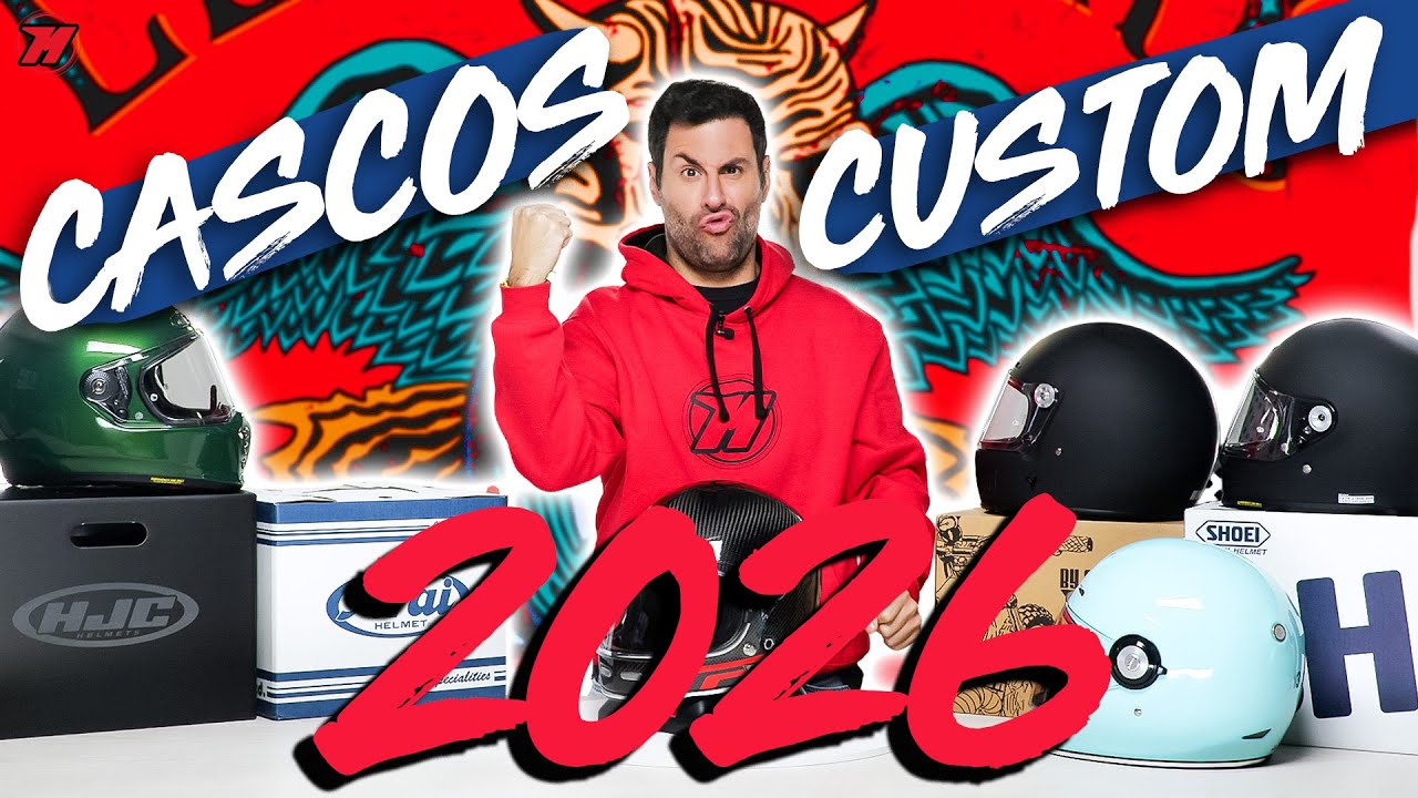 Mejores CASCOS MOTO CUSTOM 2026 🔥 ¿Qué casco de moto escoger?
