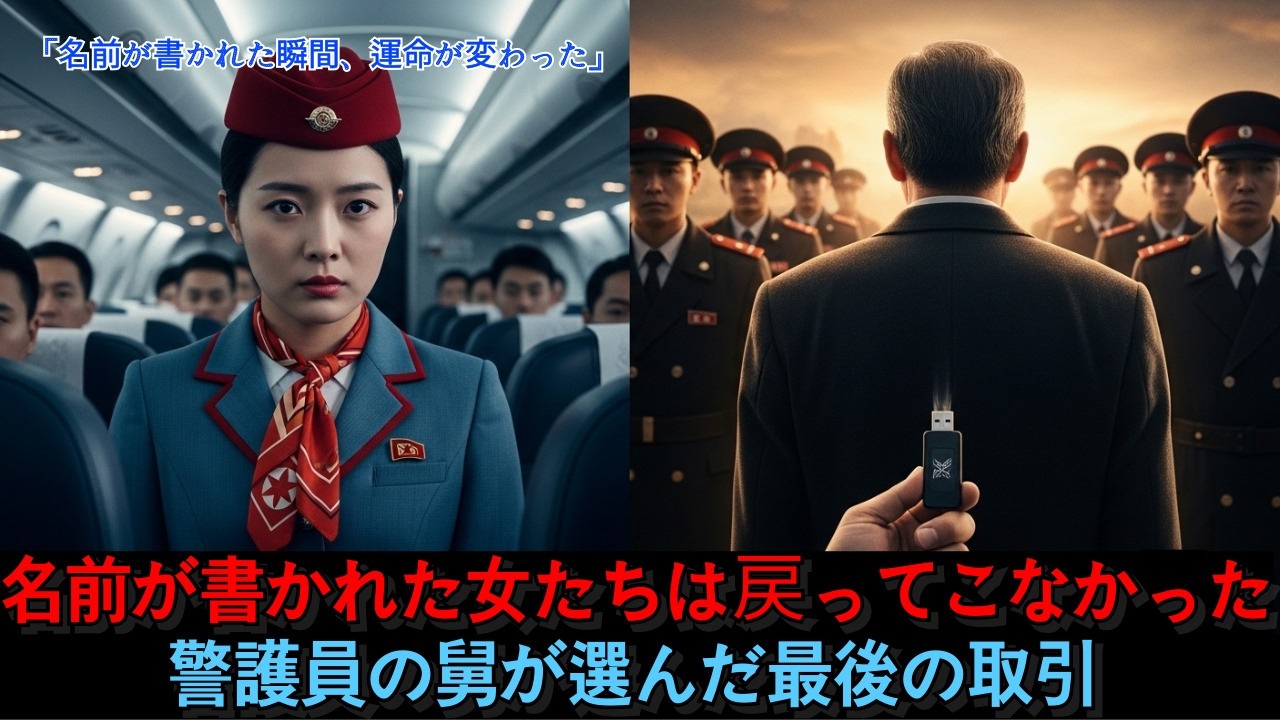 彼の目に留まった瞬間、全てが終わった...高麗航空客室乗務員の衝撃脱北記