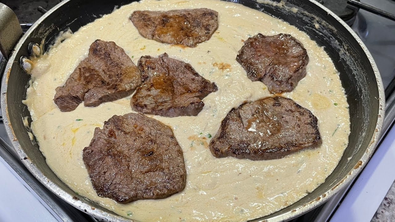 Bife ao Creme de Queijo | Delícias da Eleni