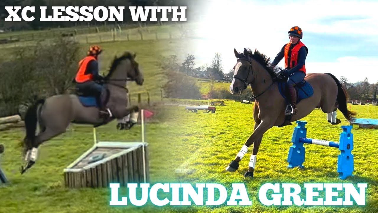 XC Lesson with Lucinda Green - Cross Country Schooling - Event Prep Vlog - Back Jumping on Grass