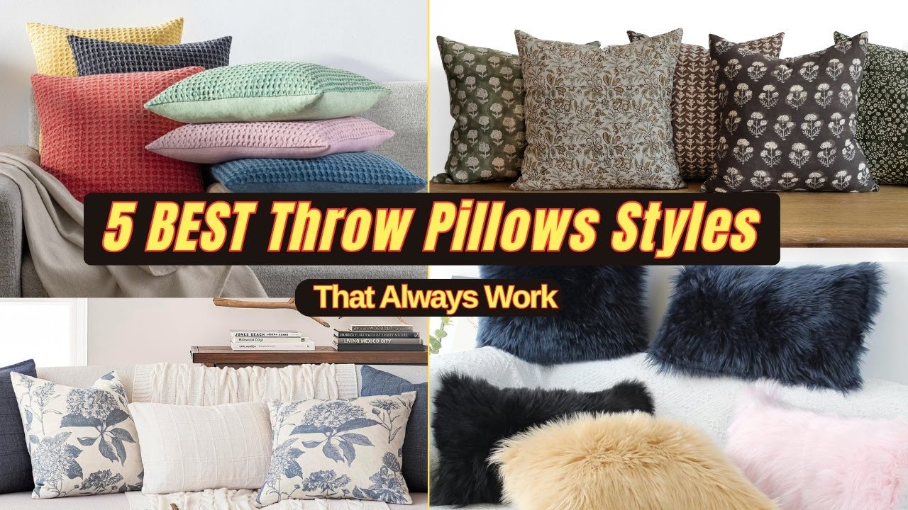 How to Find The BEST Throw Pillows Online! (5 Styles That Always Work)