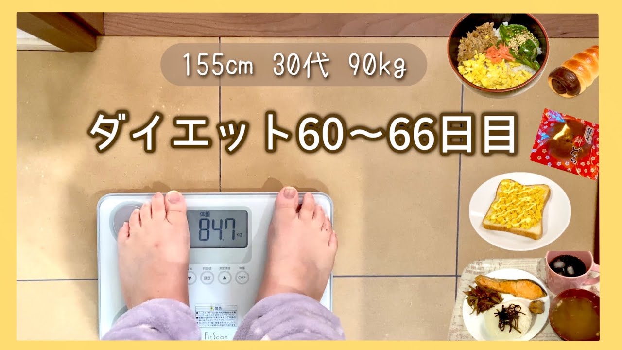 2ヶ月の結果｜痩せたいはずなのにやる気が出ない…｜ダイエット記録【体重と食事記録のダイエット】