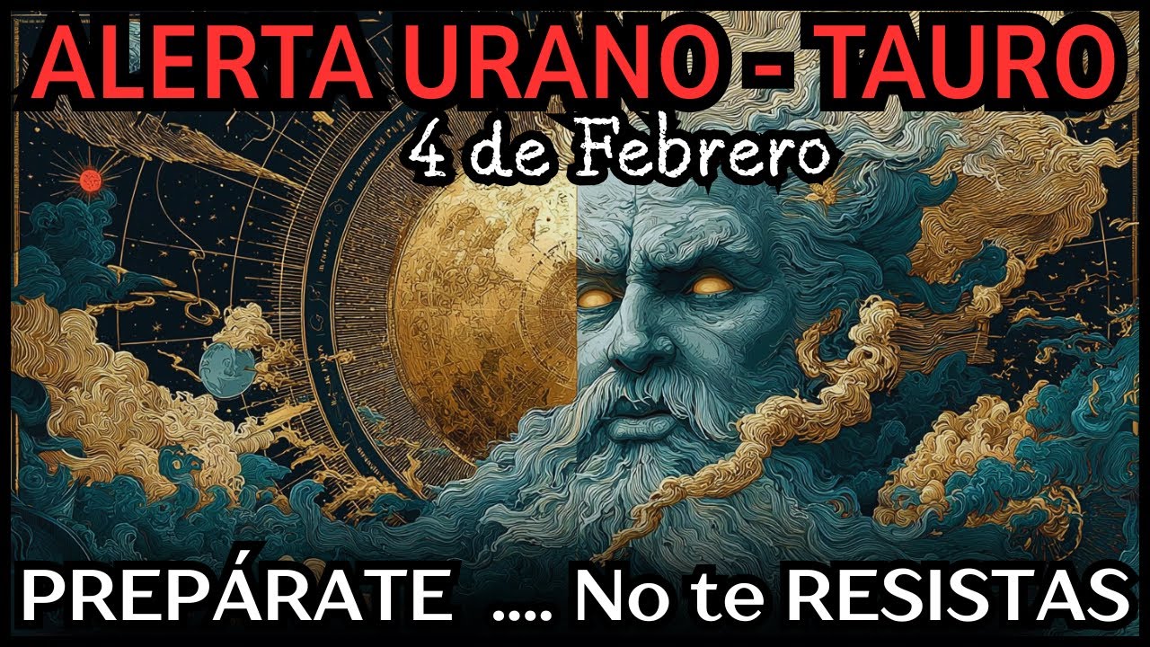 ALERTA! 4 de Febrero. URANO Directo en TAURO. NO te Resistas al CAMBIO