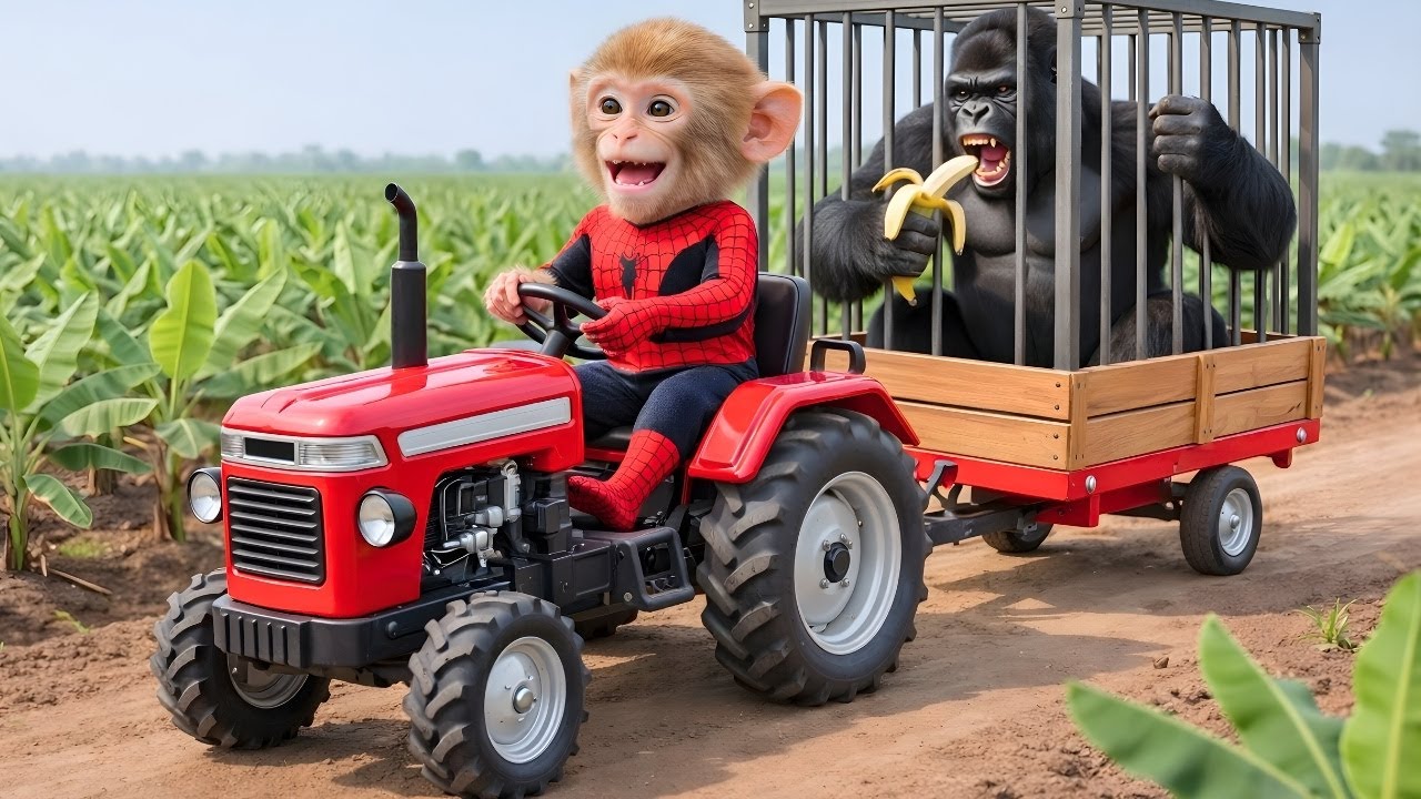 NaNa Monkey Catches a Banana Thief | A Smart Chase That Saves Wildlife