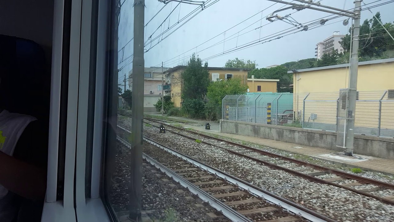 Partenza da Paola a bordo dell'intercity 35638.