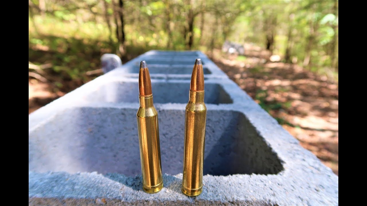 7MM MAG против 300 WIN MAG — тест шлакоблоков